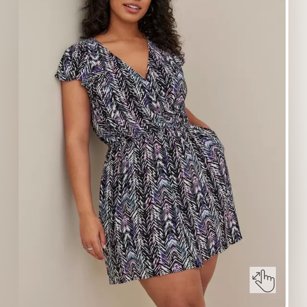 Torrid Multicolor Chevron Jumpsuit